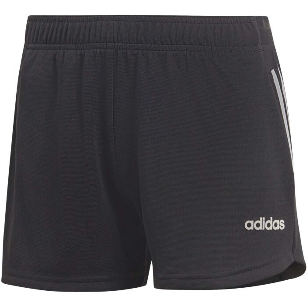 NWT Women’s Adidas Design 2 Move 3 Stripe Shorts Size S Black White Running - Picture 11 of 12